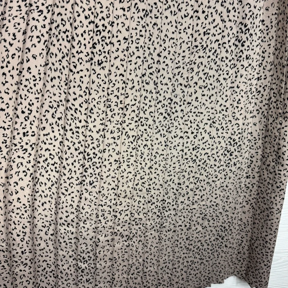 Vintage‎ Andrea Gayle Pleated Leopard printed Skirt